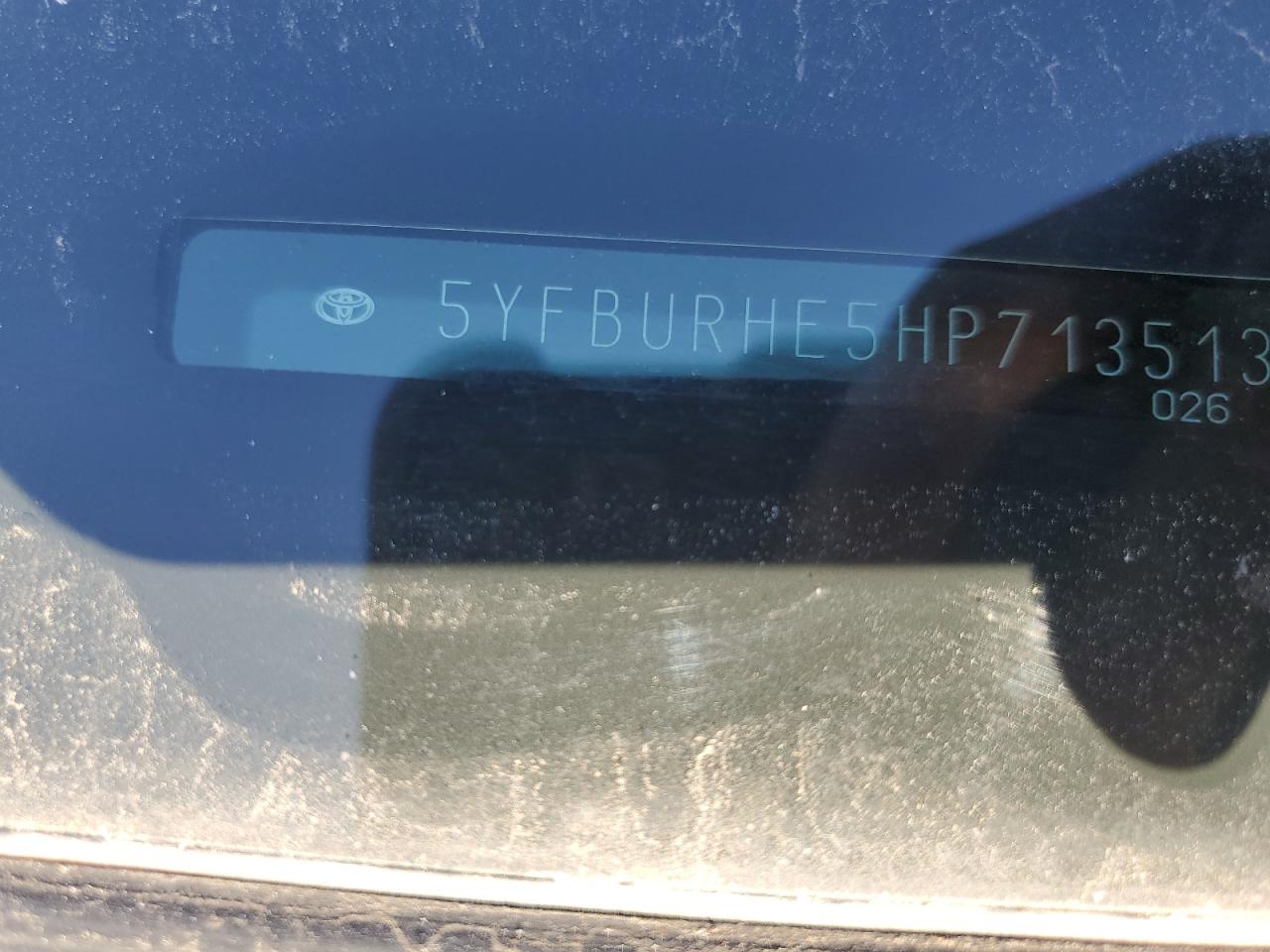 2017 Toyota Corolla VIN 5YFBURHE5HP713513 Copart auction photo, side damage thumbnail 12