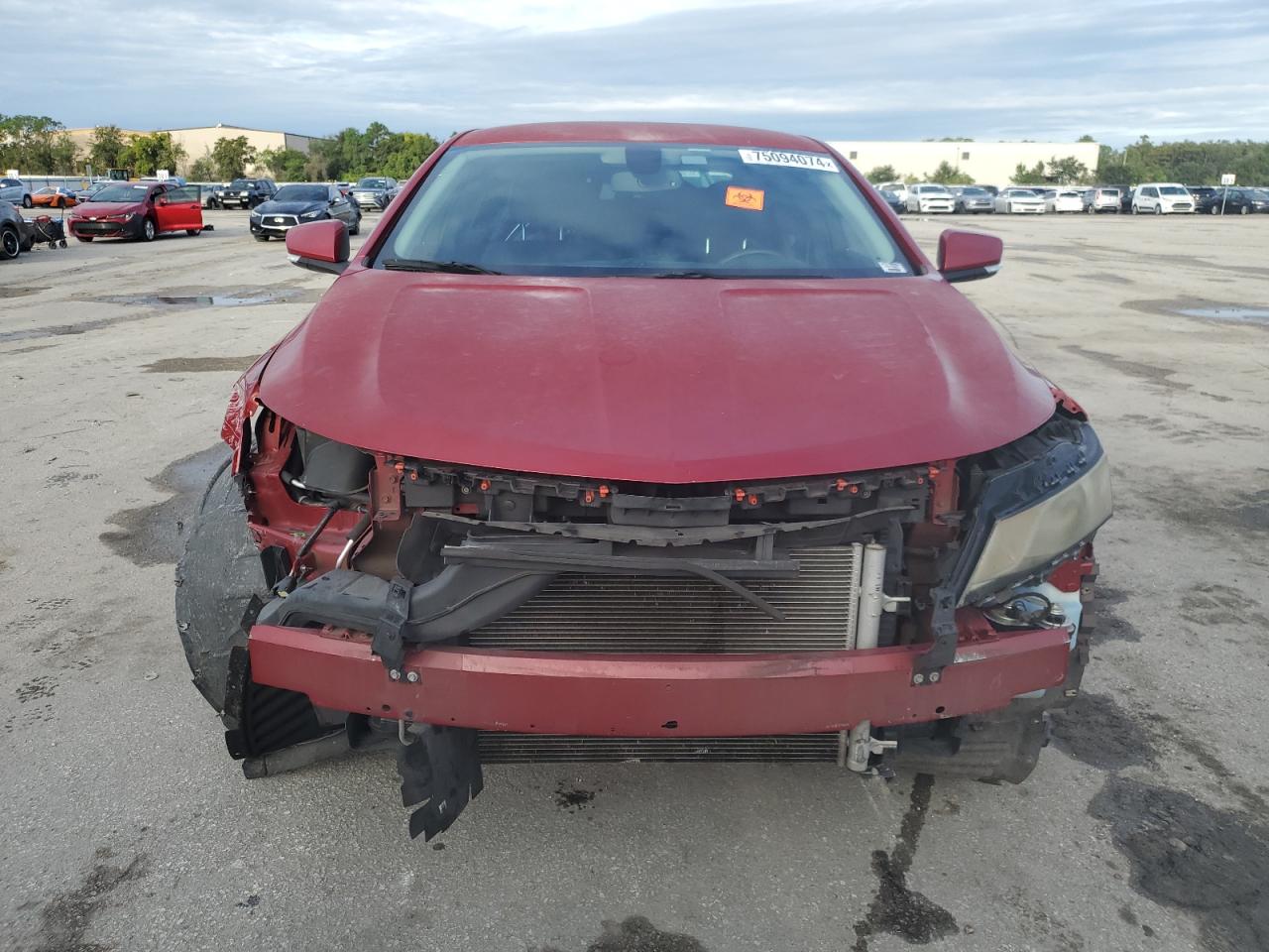 2014 Chevrolet Impala VIN 1G1115SL2EU100891 Copart auction photo, front end damage thumbnail 5