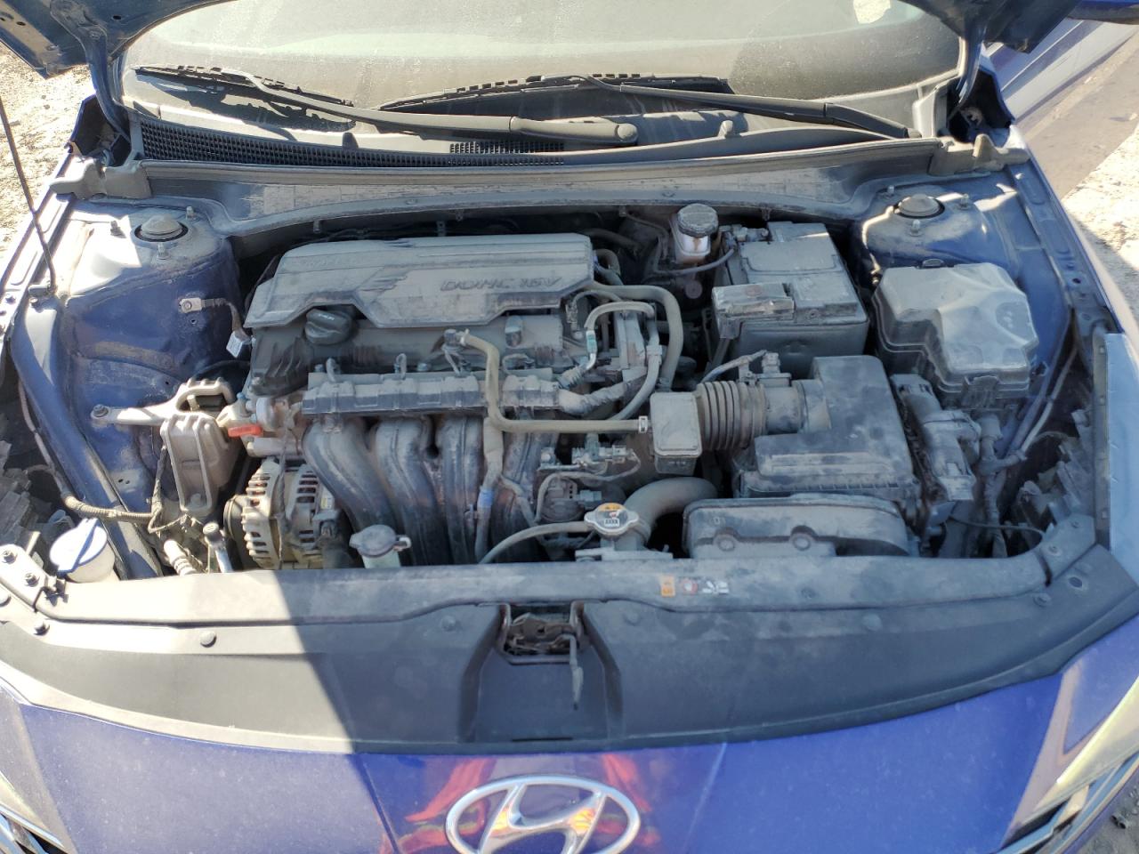 2021 Hyundai Elantra VIN 5NPLN4AG5MH028242 Copart auction photo, rear end damage thumbnail 11