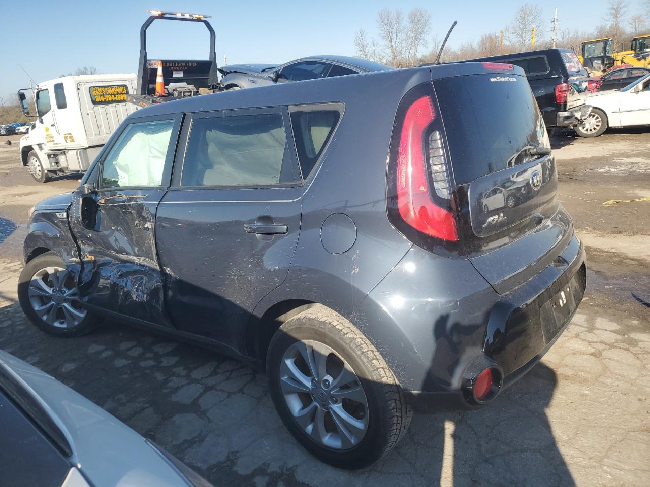 2016 KIA Soul VIN KNDJP3A52G7278069 Copart auction photo, side damage thumbnail 2