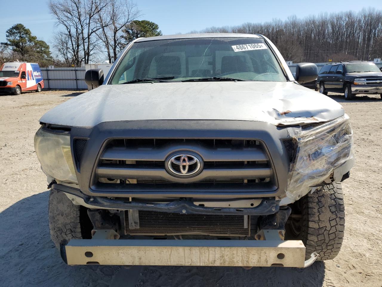 2008 Toyota Tacoma VIN 5TENX22N48Z571489 Copart auction photo, front end / side damage thumbnail 5