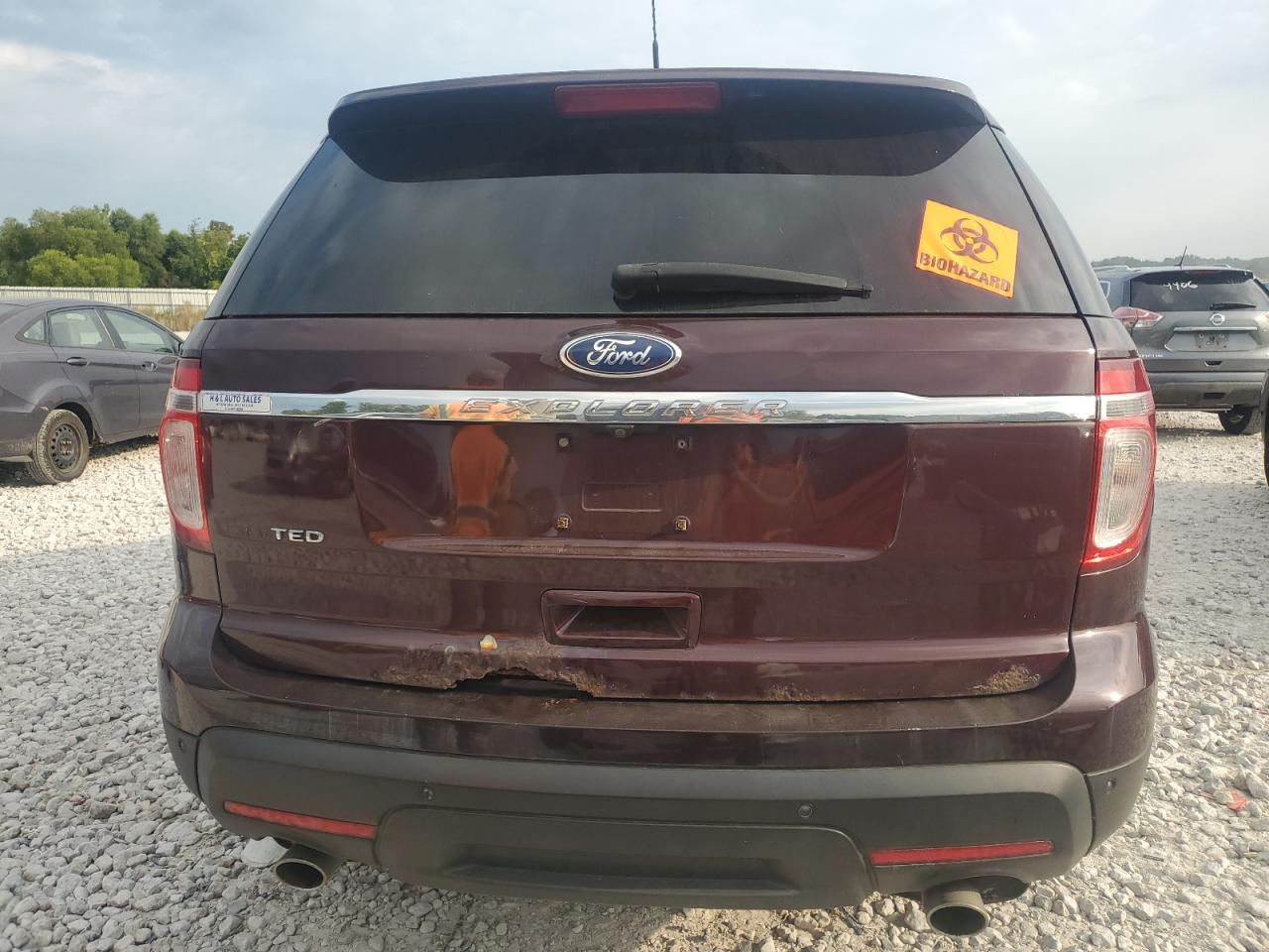 2011 Ford Explorer VIN 1FMHK7F89BGA57953 Copart auction photo, burn - interior damage thumbnail 6