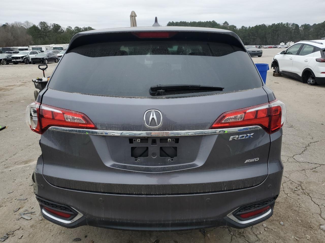 2018 Acura RDX VIN 5J8TB4H72JL000115 Copart auction photo, side / rear end damage thumbnail 6