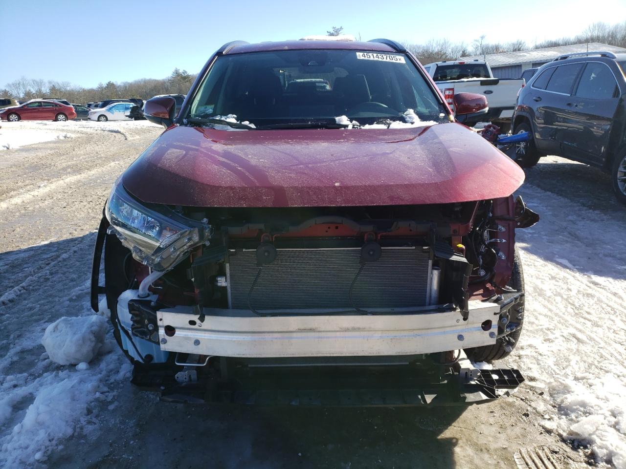 2021 Toyota RAV 4 VIN 2T3G1RFV8MW207756 Copart auction photo, side / front end damage thumbnail 5