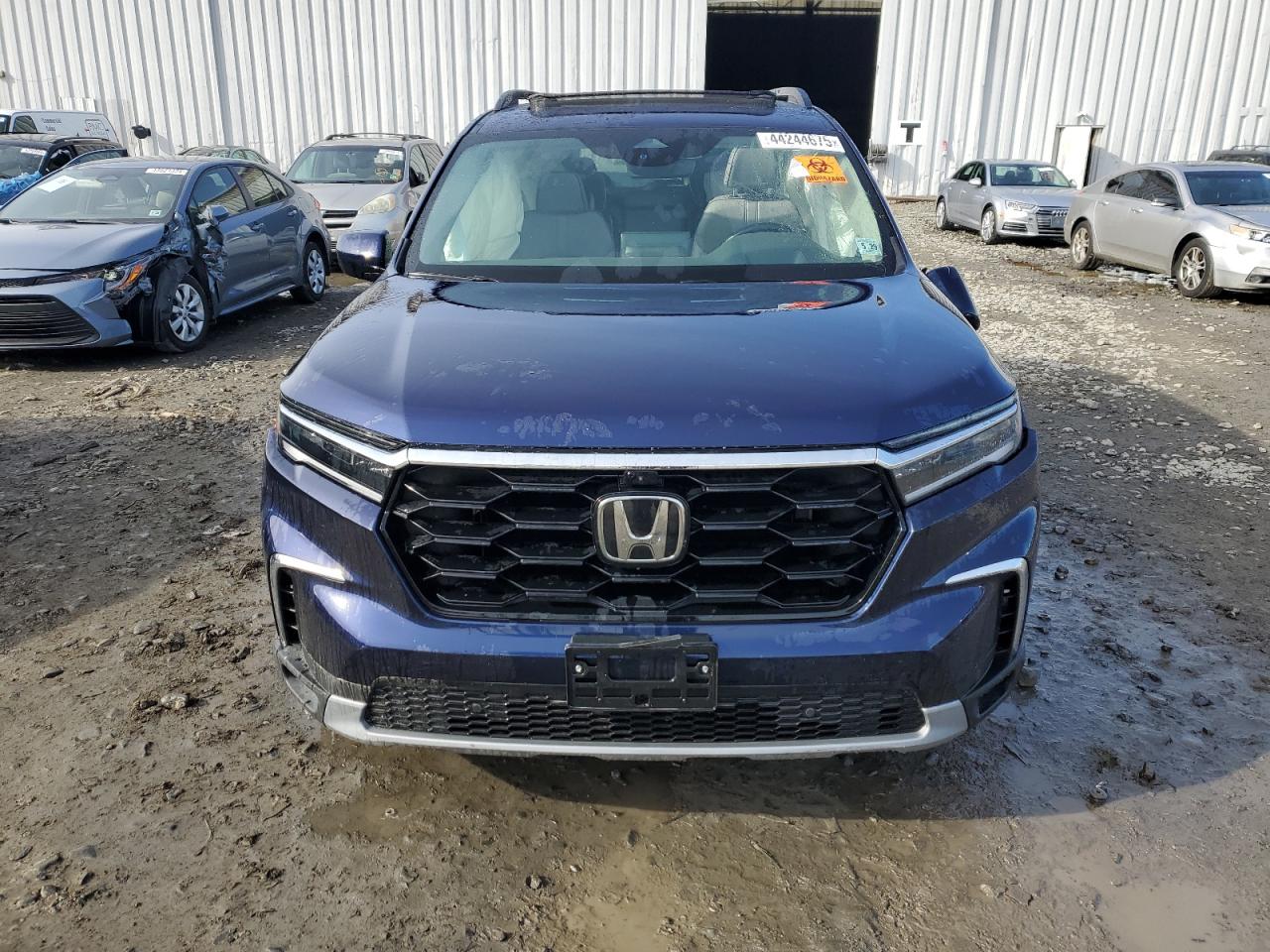 2025 Honda Pilot VIN 5FNYG1H80SB018274 Copart auction photo, side damage thumbnail 5