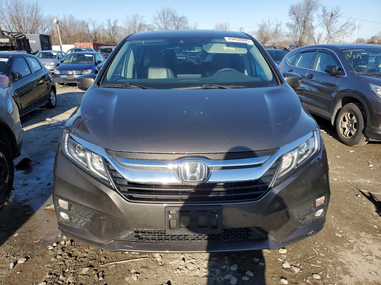 2020 Honda Odyssey VIN 5FNRL6H73LB020641 Copart auction photo, side damage thumbnail 5