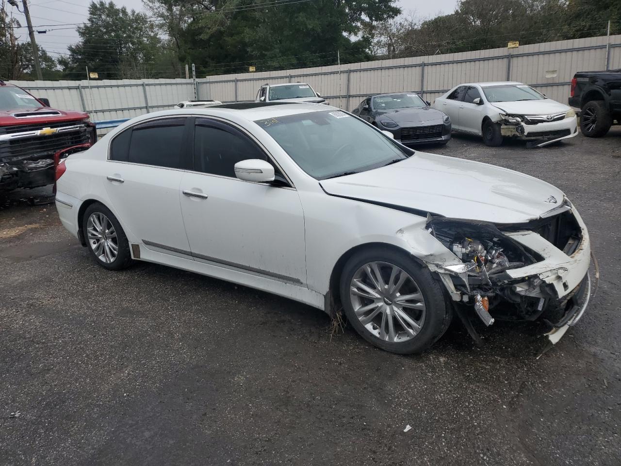 2012 Hyundai Genesis VIN KMHGC4DH4CU189533 Copart auction photo, front end damage thumbnail 4