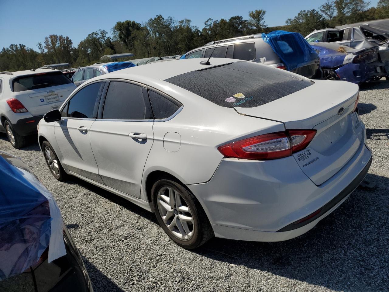2013 Ford Fusion VIN 3FA6P0HR4DR240429 Copart auction photo, rear end damage thumbnail 2