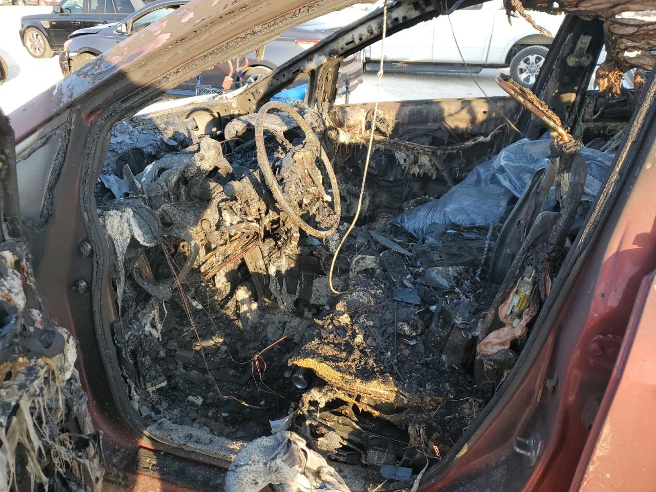 2010 Mazda CX-7 VIN JM3ER2W50A0348044 Copart auction photo, burn damage thumbnail 7