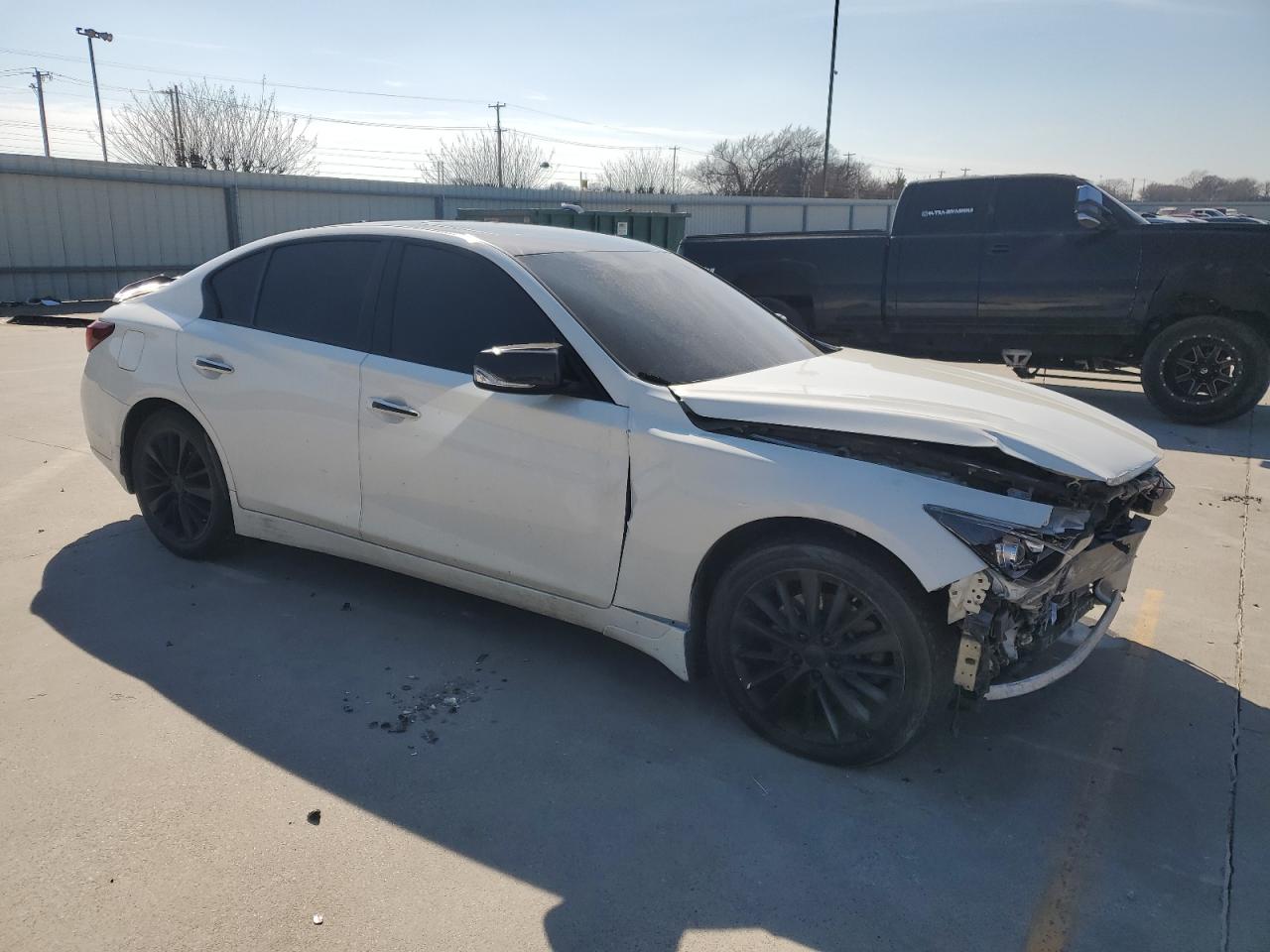 2019 Infiniti Q50 VIN JN1EV7AP4KM543376 Copart auction photo, front end damage thumbnail 4
