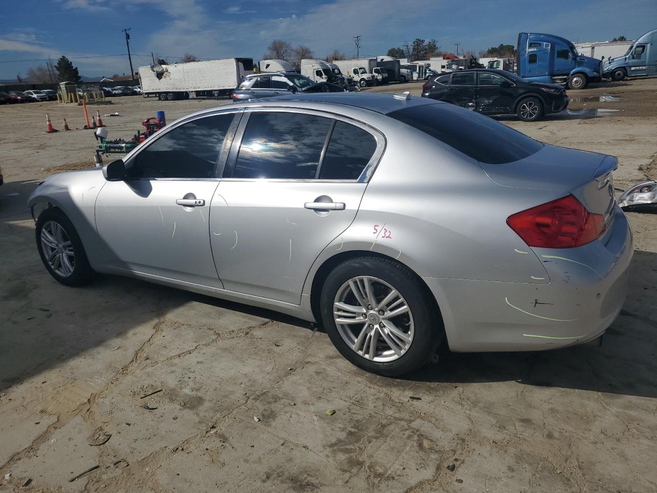 2012 Infiniti G VIN JN1CV6AP4CM934370 Copart auction photo, front end damage thumbnail 2