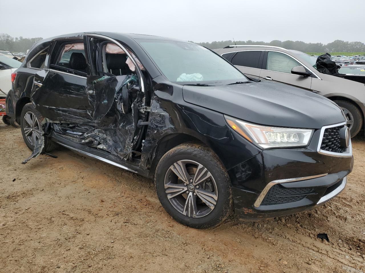 2017 Acura MDX VIN 5J8YD3H3XHL001157 Copart auction photo, side / rear end damage thumbnail 4