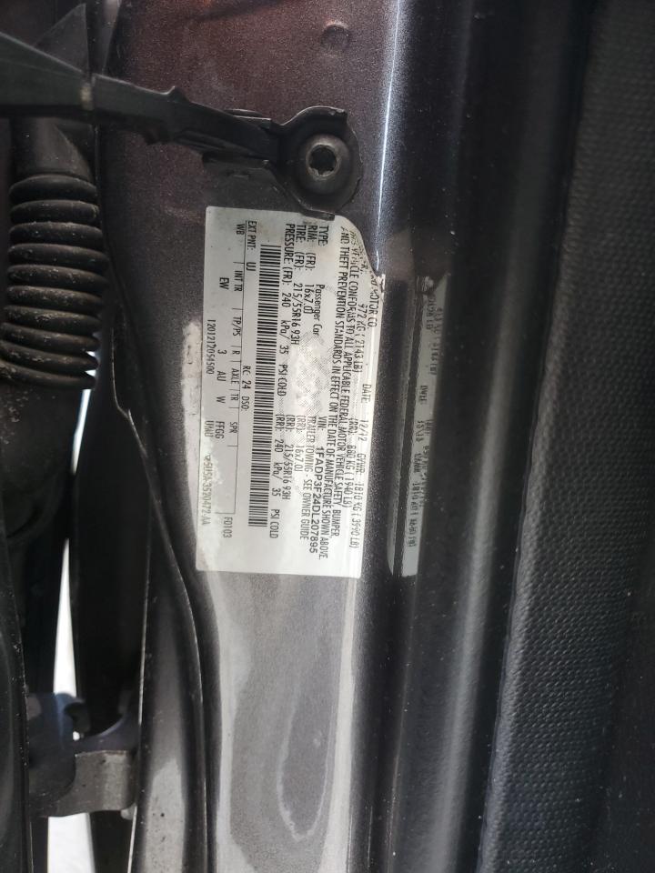 2013 Ford Focus VIN 1FADP3F24DL207895 Copart auction photo, all over damage thumbnail 14