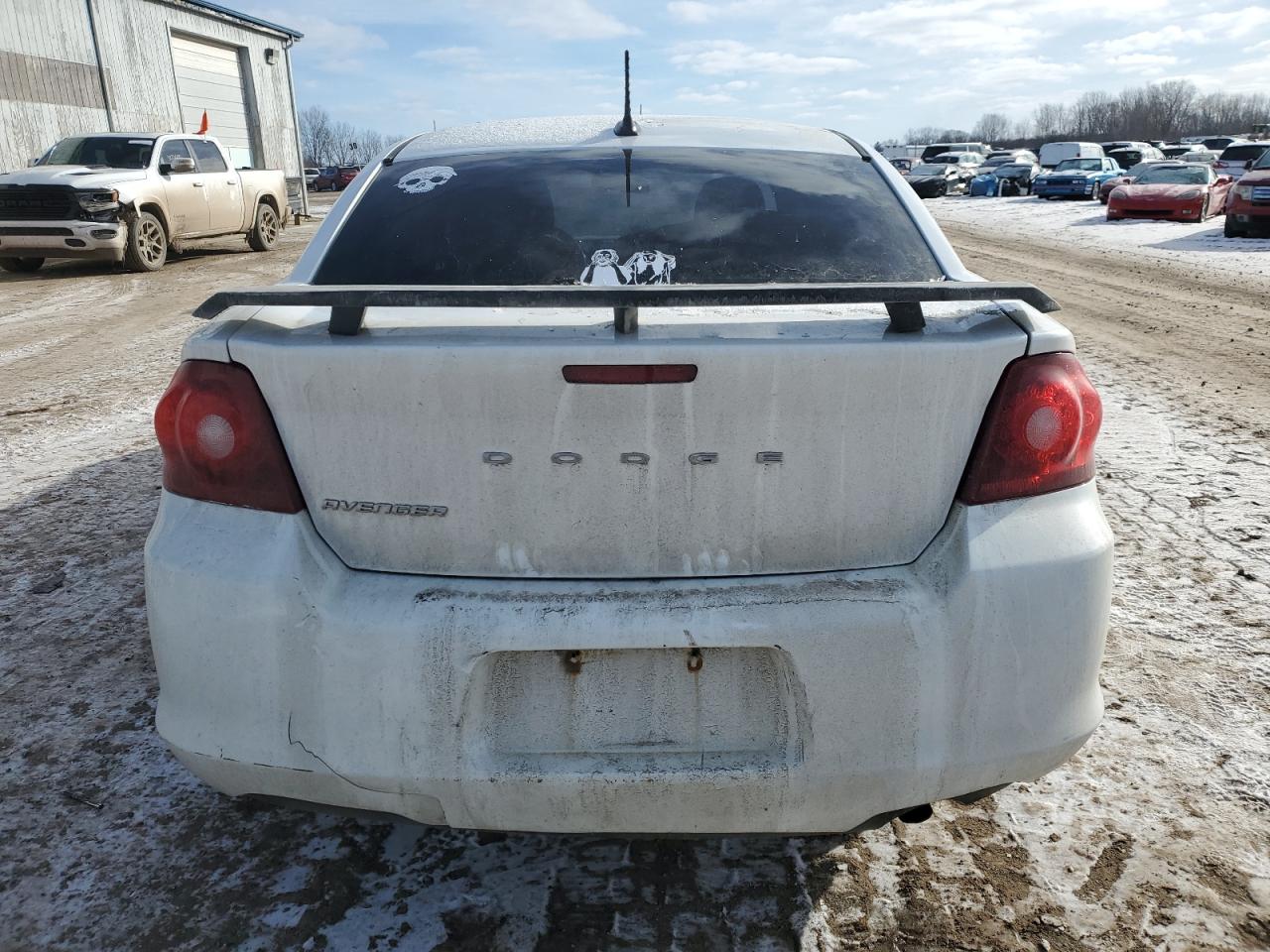 2012 Dodge Avenger VIN 1C3CDZABXCN140963 Copart auction photo, front end / side damage thumbnail 6