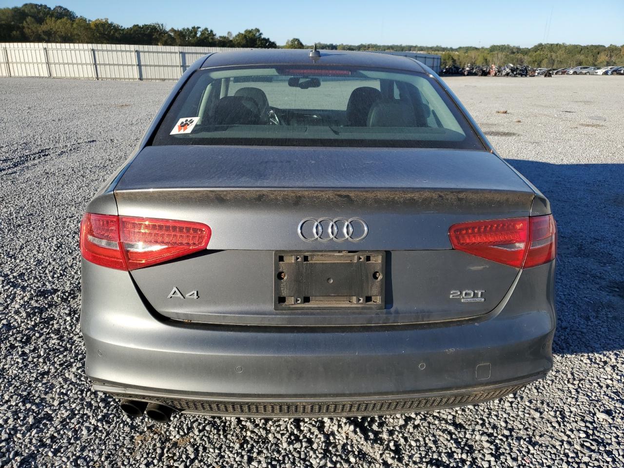 2015 Audi A4 VIN WAUHFAFL2FA058717 Copart auction photo, front end / undercarriage damage thumbnail 6