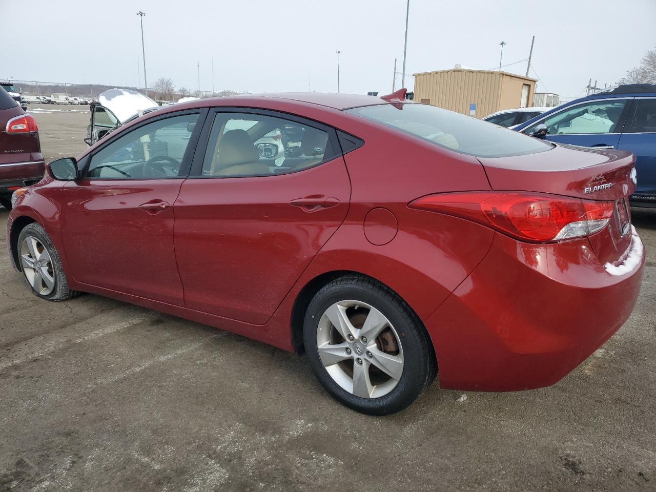 2012 Hyundai Elantra VIN KMHDH4AE3CU331238 Copart auction photo, front end damage thumbnail 2