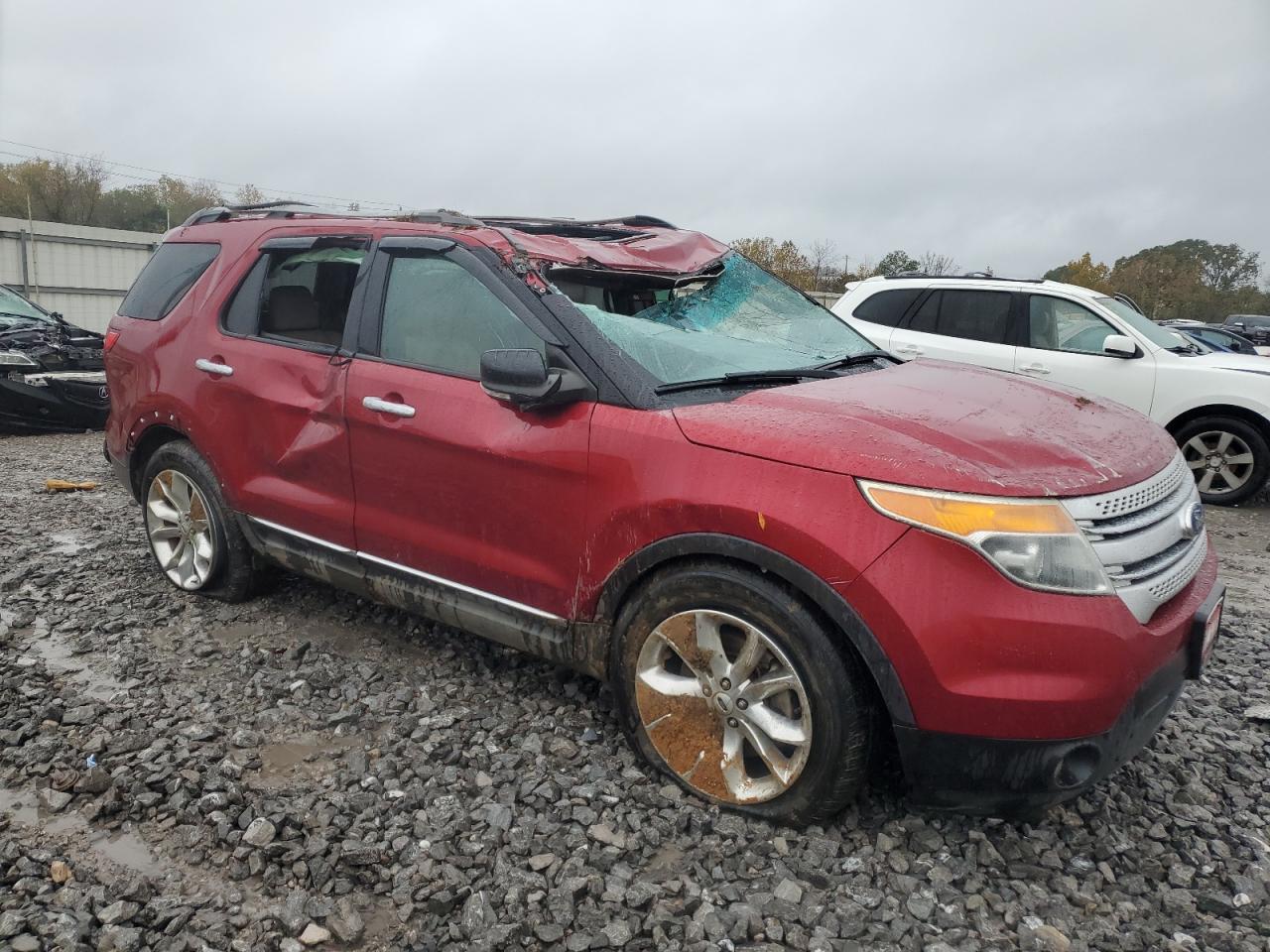 2015 Ford Explorer VIN 1FM5K7D8XFGB87297 Copart auction photo, top/roof / all over damage thumbnail 4