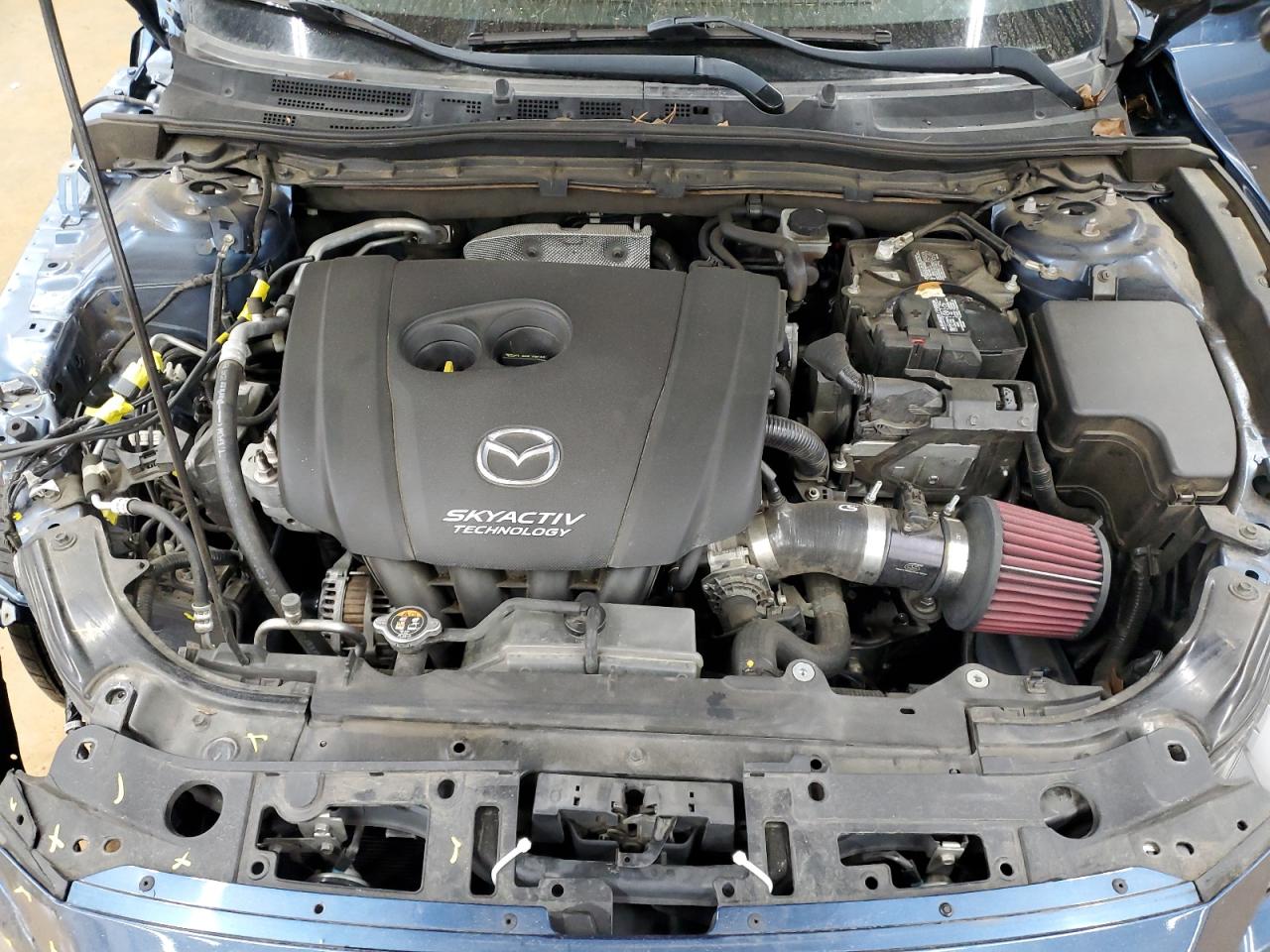 2017 Mazda 3 VIN JM1BN1K77H1143561 Copart auction photo, front end / rejected repair damage thumbnail 11