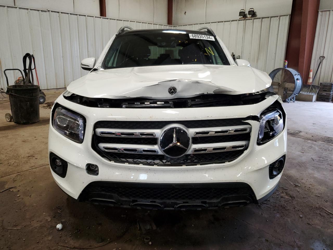 2022 Mercedes-Benz GLB VIN W1N4M4HB2NW250677 Copart auction photo, front end / mechanical damage thumbnail 5