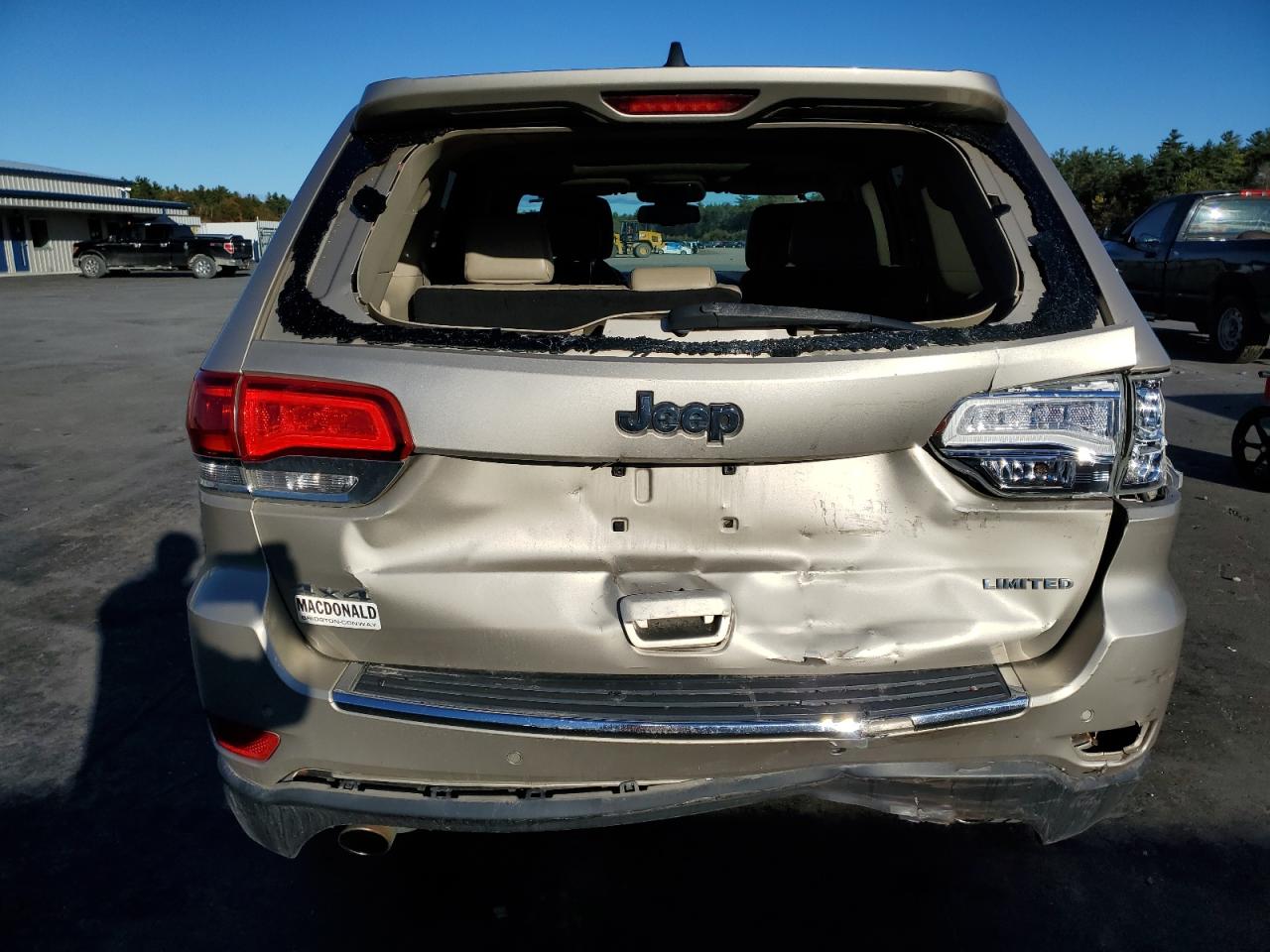 2014 Jeep Grand Cherokee VIN 1C4RJFBG4EC148546 Copart auction photo, rear end damage thumbnail 6