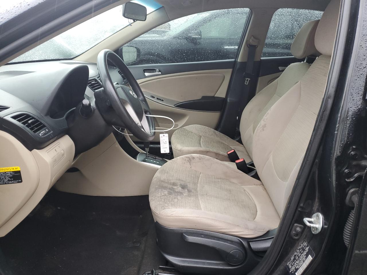 2017 Hyundai Accent VIN KMHCT4AE3HU336585 Copart auction photo, rear end / front end damage thumbnail 7