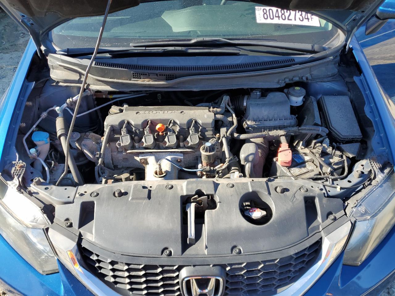 2015 Honda Civic VIN 2HGFB2F51FH556004 Copart auction photo, rear end damage thumbnail 11