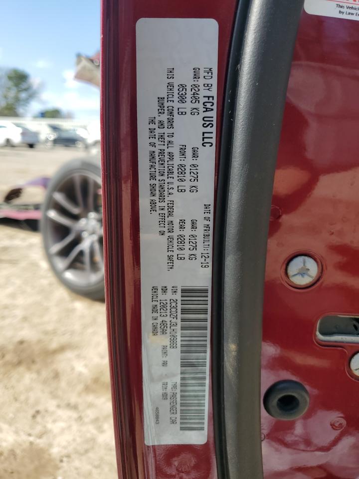 2020 Dodge Challenger VIN 2C3CDZFJ3LH109868 Copart auction photo, front end damage thumbnail 15