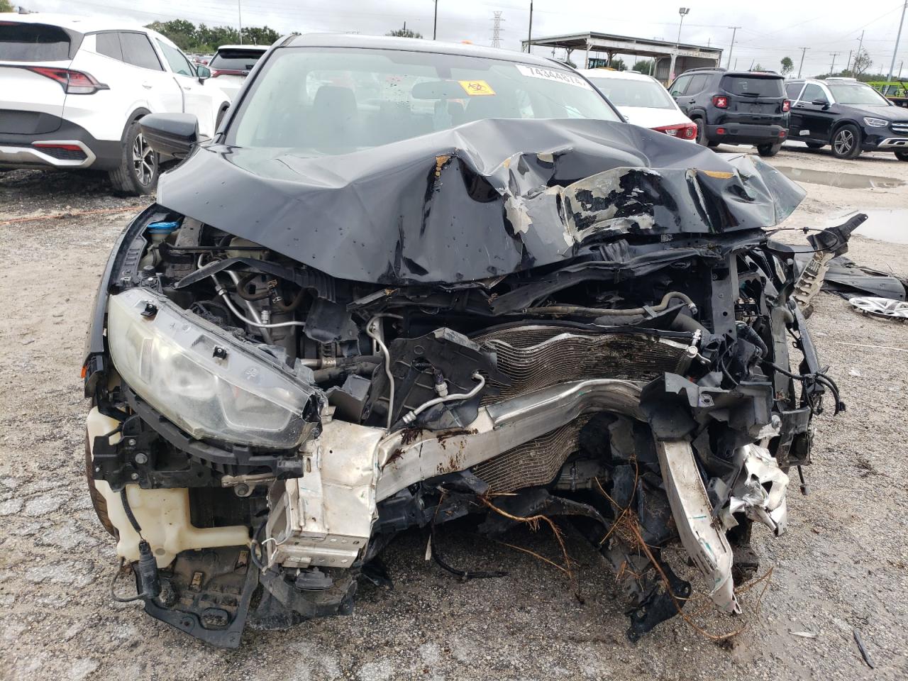2018 Honda Civic VIN 19XFC2F57JE024160 Copart auction photo, all over damage thumbnail 5