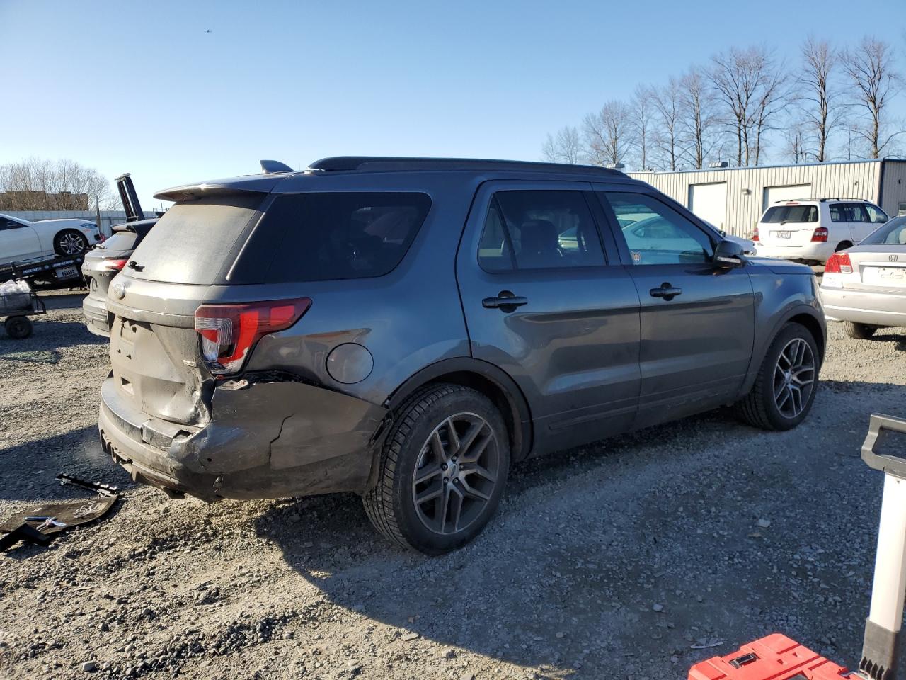 2016 Ford Explorer VIN 1FM5K8GT4GGC60008 Copart auction photo, rear end damage thumbnail 3