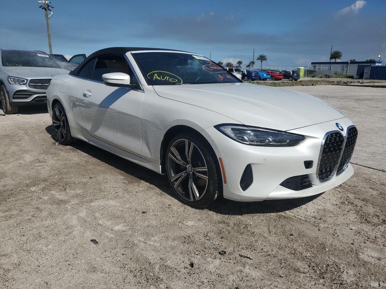2022 BMW 4er VIN WBA23AT08NCJ49289 Copart auction photo, water/flood damage thumbnail 4