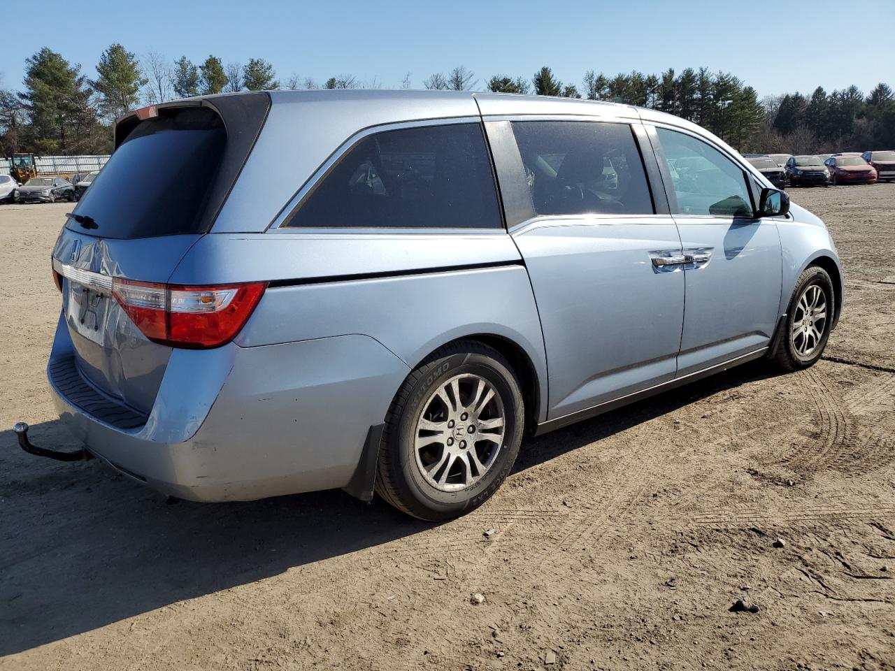 2012 Honda Odyssey VIN 5FNRL5H46CB034243 Copart auction photo, all over / minor dent/scratches damage thumbnail 3