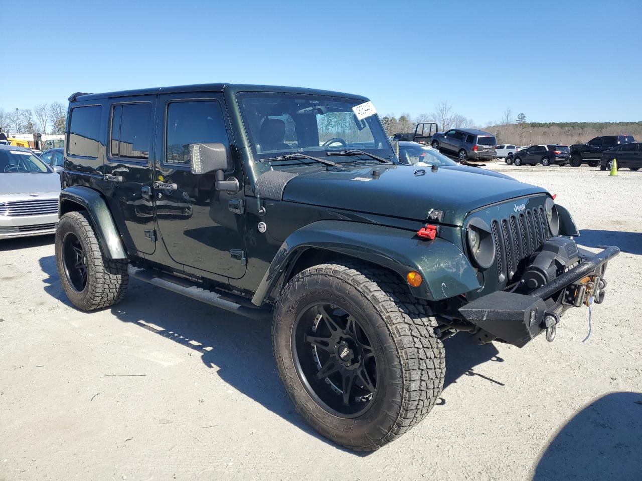 2012 Jeep Wrangler VIN 1C4BJWEG9CL111129 Copart auction photo, minor dent/scratches damage thumbnail 4