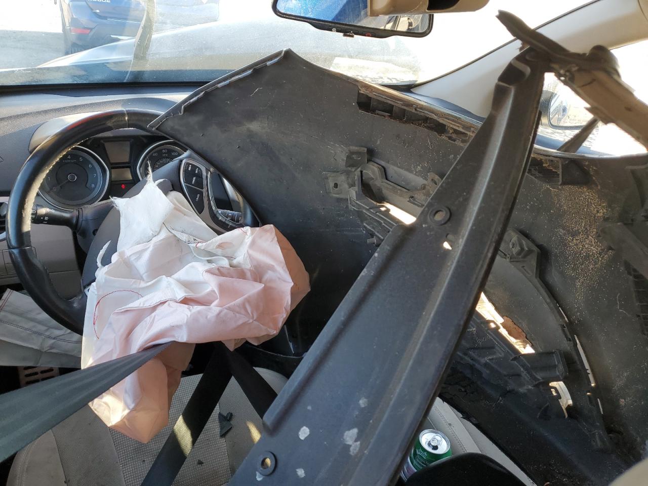 2013 Hyundai Elantra VIN KMHD35LEXDU046233 Copart auction photo, front end / side damage thumbnail 8