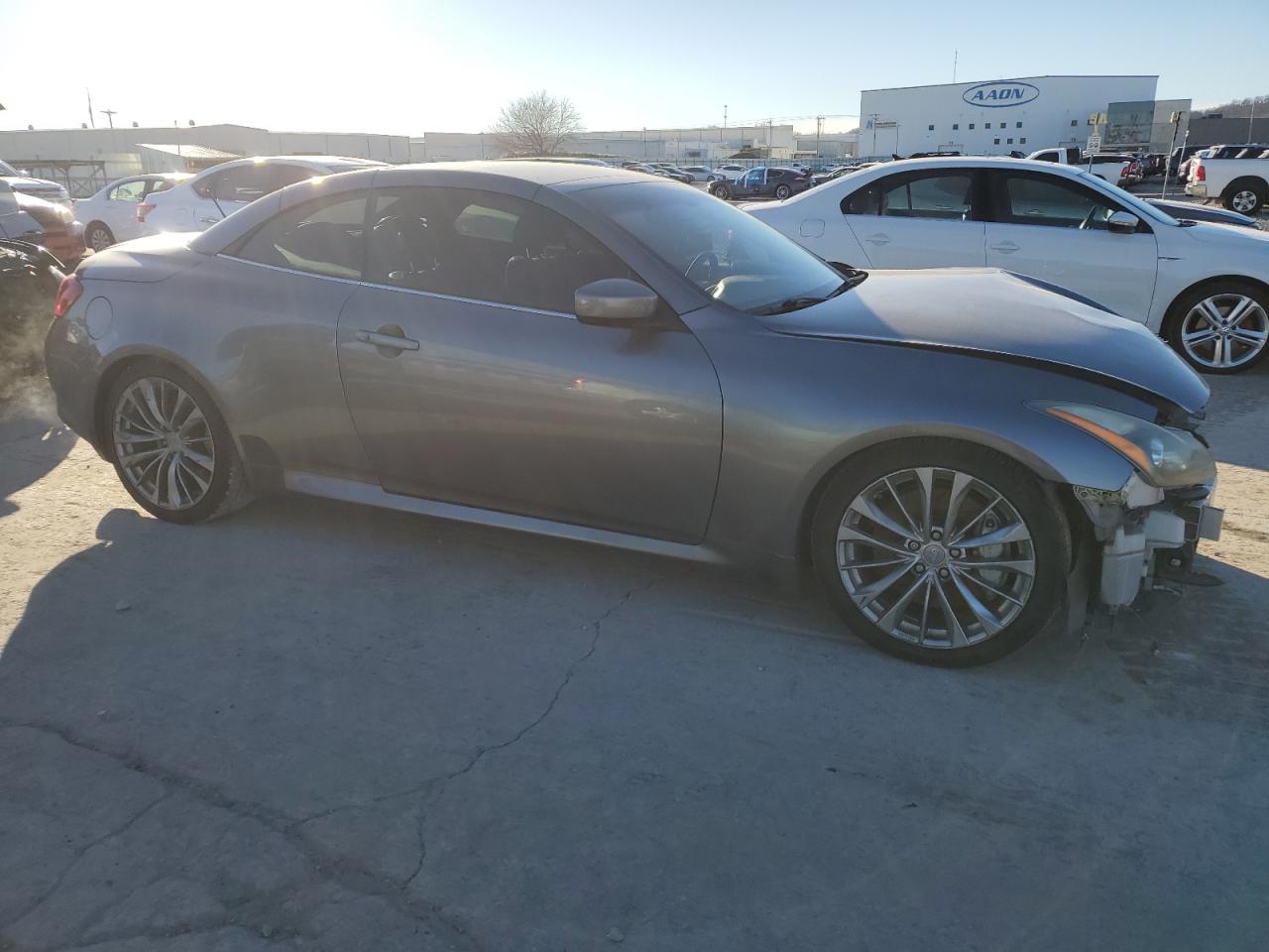 2012 Infiniti G VIN JN1CV6FE8CM200709 Copart auction photo, front end damage thumbnail 4