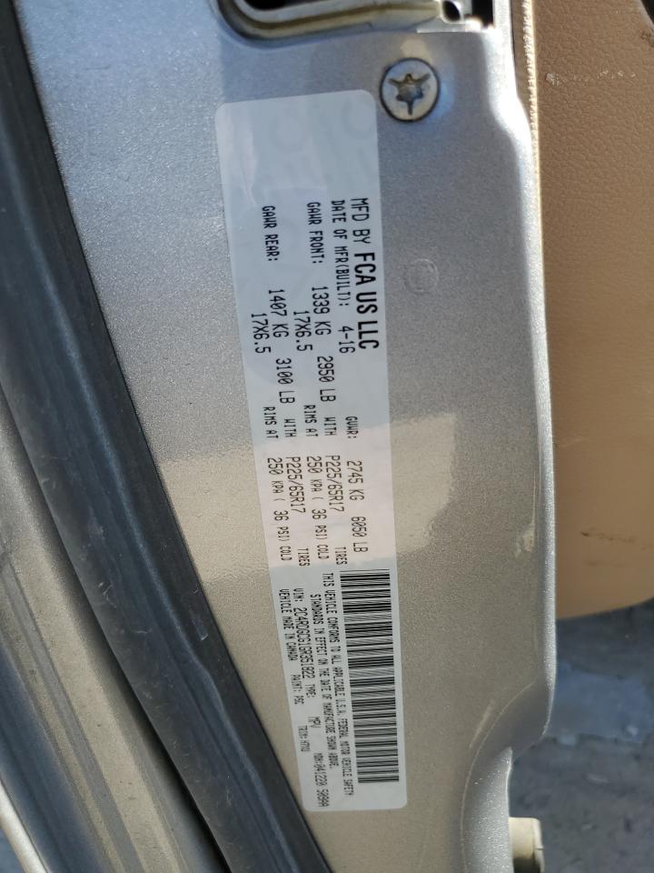 2016 Dodge Caravan VIN 2C4RDGCG1GR351822 Copart auction photo, front end damage thumbnail 14