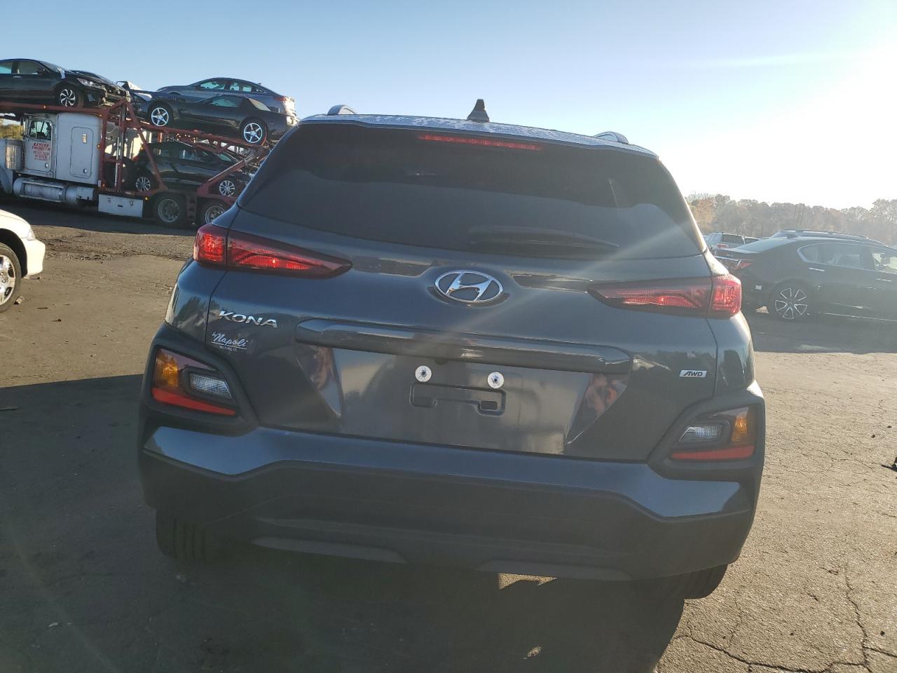 2021 Hyundai Kona VIN KM8K6CAAXMU708363 Copart auction photo, side / minor dent/scratches damage thumbnail 6
