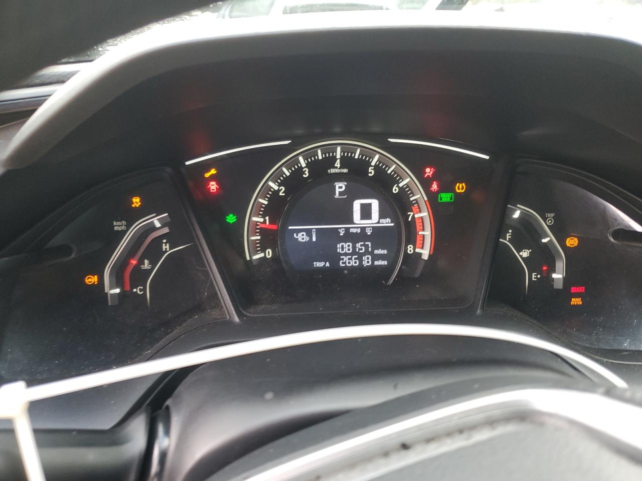 2016 Honda Civic VIN 2HGFC4B57GH308419 Copart auction photo, front end / rear end damage thumbnail 9