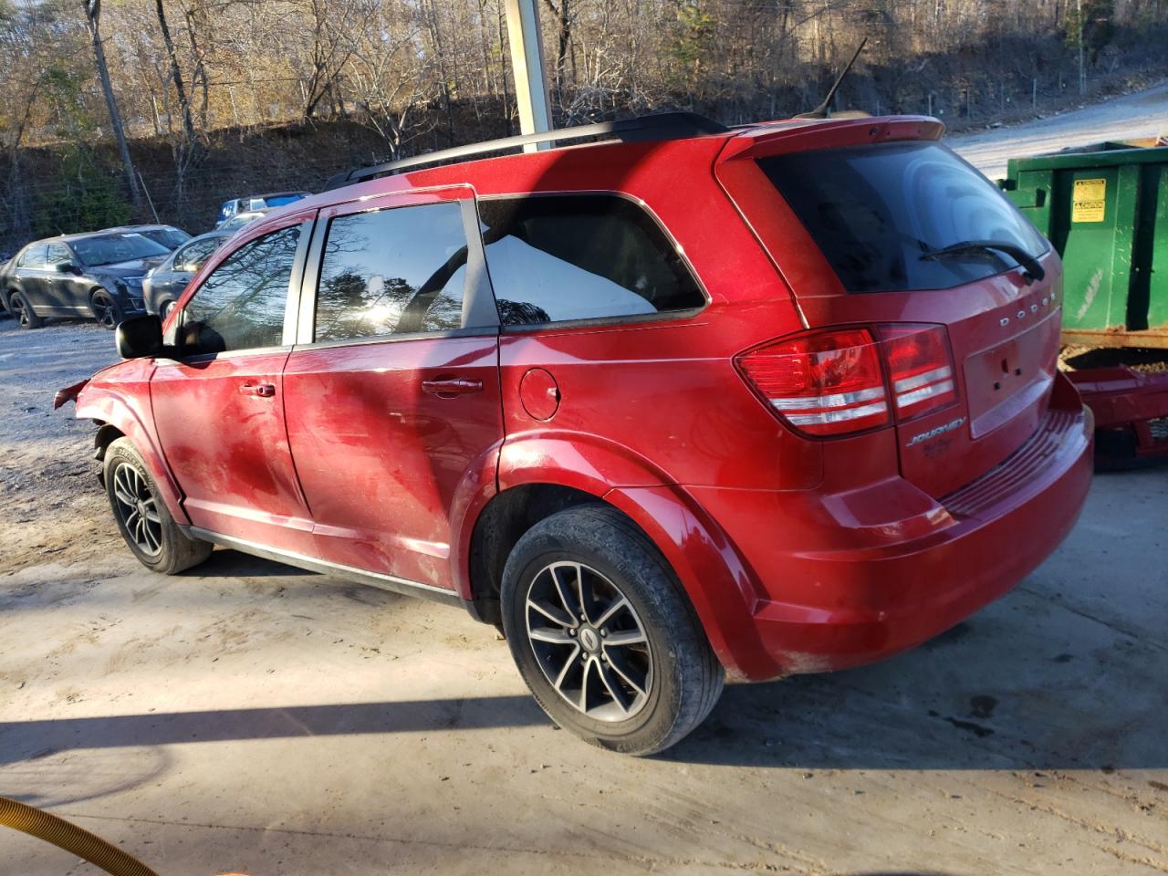 2018 Dodge Journey VIN 3C4PDCAB7JT383637 Copart auction photo, front end damage thumbnail 2