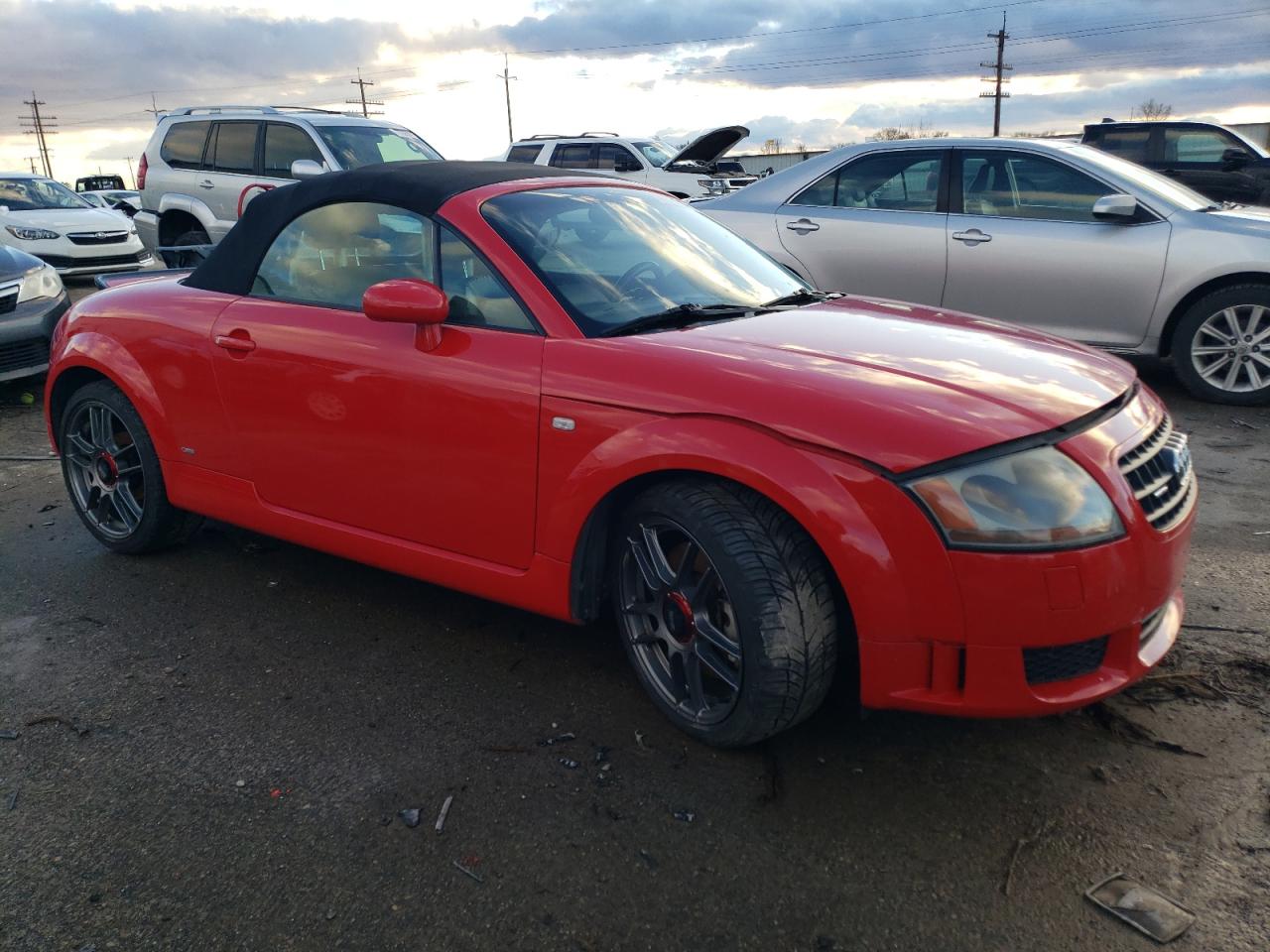 2004 Audi TT VIN TRUUF28N141010232 Copart auction photo, front end / undercarriage damage thumbnail 4