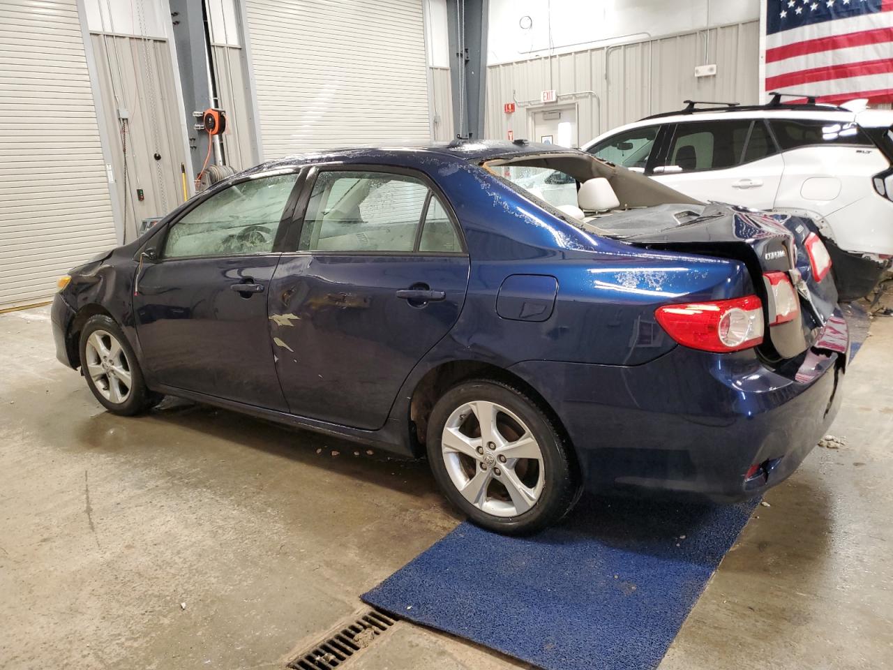 2012 Toyota Corolla VIN 5YFBU4EE4CP039404 Copart auction photo, rollover damage thumbnail 2