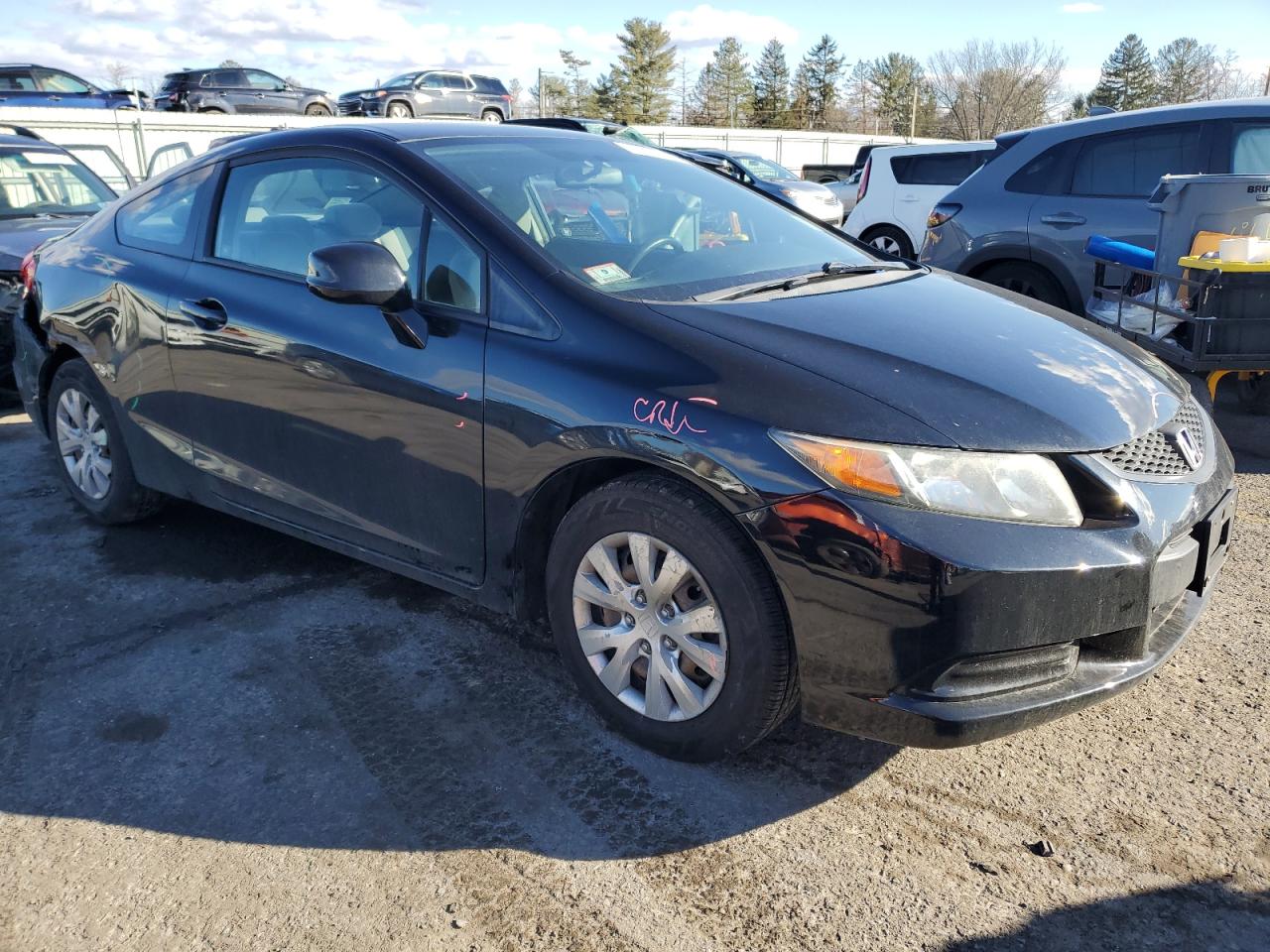 2012 Honda Civic VIN 2HGFG3B5XCH513211 Copart auction photo, rear end damage thumbnail 4