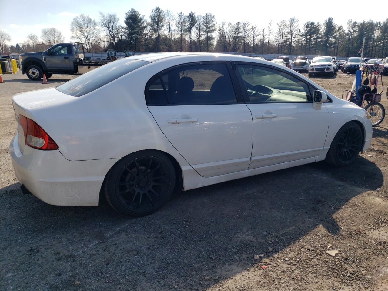 2011 Honda Civic VIN 19XFA1F5XBE031928 Copart auction photo, vandalism / side damage thumbnail 3