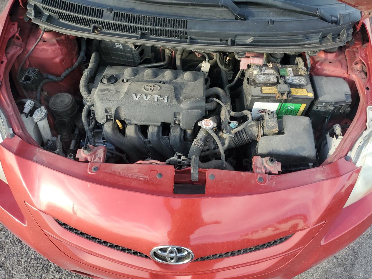 2008 Toyota Yaris VIN JTDBT923184038269 Copart auction photo, side damage thumbnail 12