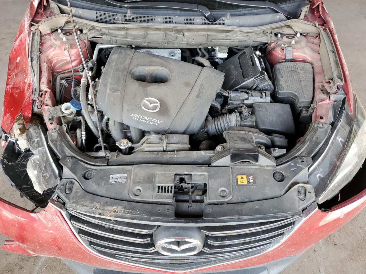 2016 Mazda CX-5 VIN JM3KE2DY8G0615015 Copart auction photo, rollover damage thumbnail 12