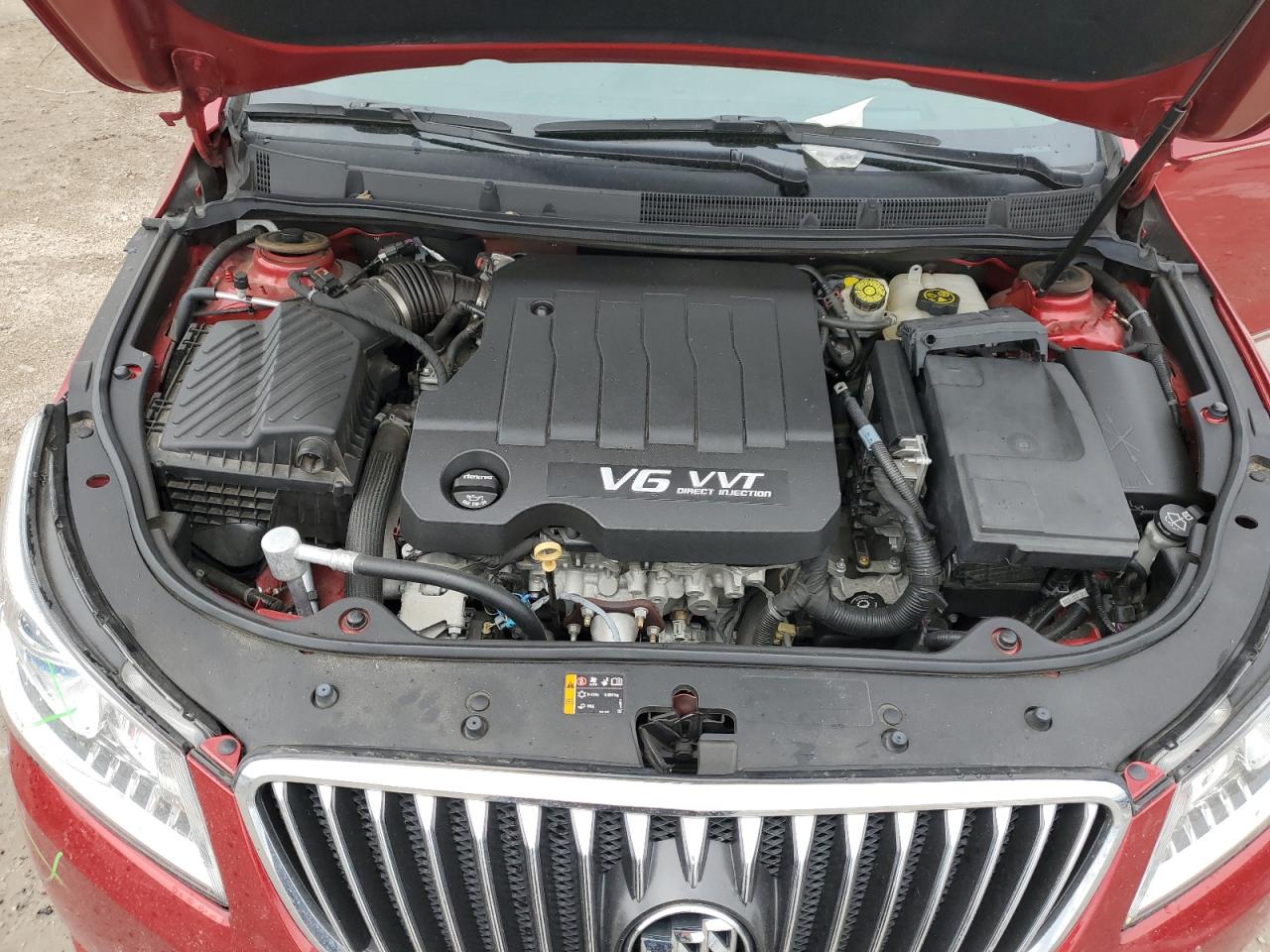 2013 Buick LaCrosse VIN 1G4GC5E34DF214008 Copart auction photo, front end / side damage thumbnail 11