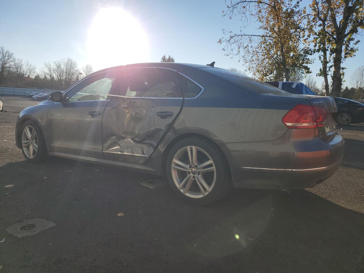 2014 Volkswagen Passat VIN 1VWCN7A31EC054751 Copart auction photo, side damage thumbnail 2