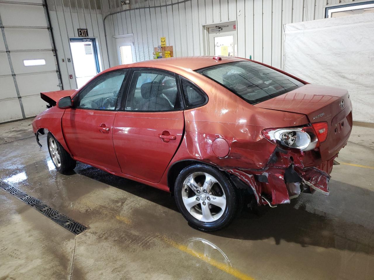 2008 Hyundai Elantra VIN KMHDU46D38U320811 Copart auction photo, front end / rear end damage thumbnail 2