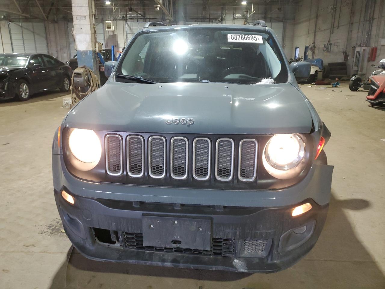 2017 Jeep Renegade VIN ZACCJBBB4HPF30532 Copart auction photo, front end damage thumbnail 5