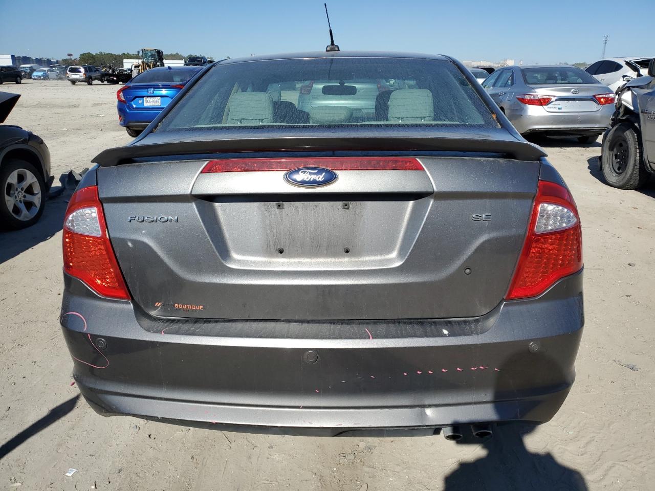 2012 Ford Fusion VIN 3FAHP0HA0CR434957 Copart auction photo, side / front end damage thumbnail 6