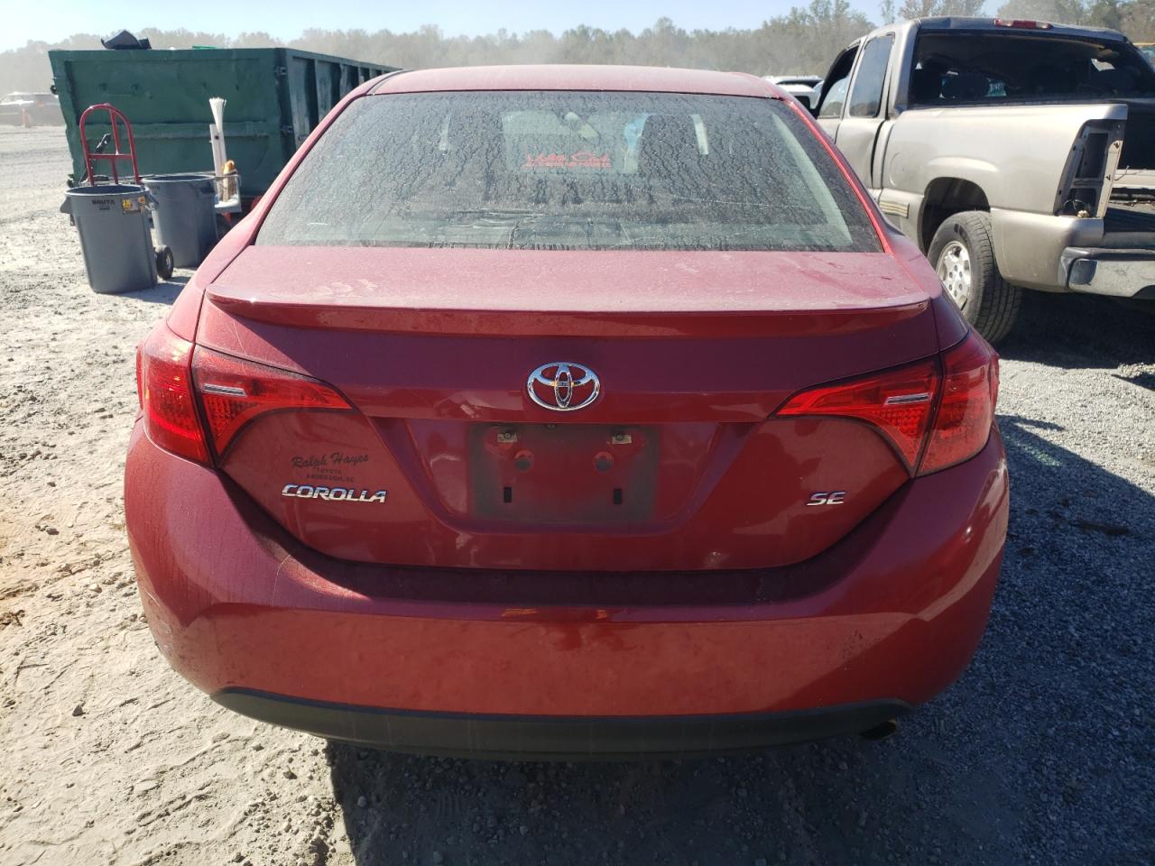 2017 Toyota Corolla VIN 2T1BURHE5HC764588 Copart auction photo, front end / undercarriage damage thumbnail 6